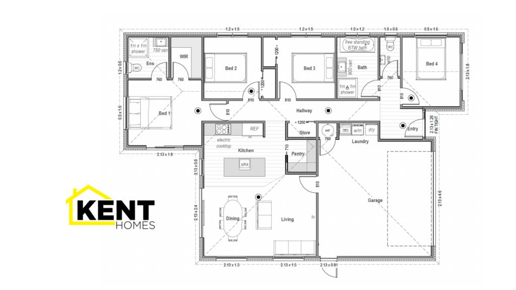 4 Bedroom Home in Broadfield Grange, Rolleston – $719,990 plan